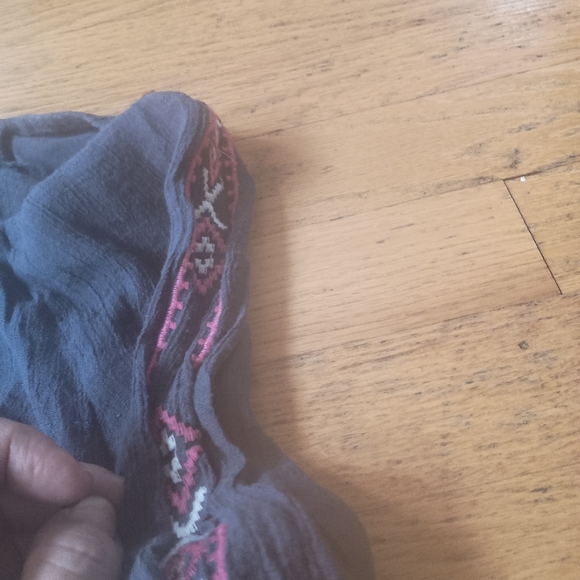 MINE TOO LADIES WOMENS 2X BOUTIQUE BOHEMIAN TOP BLOUSE SHIRT SOUTHWEST SPRING - Picture 4 of 5